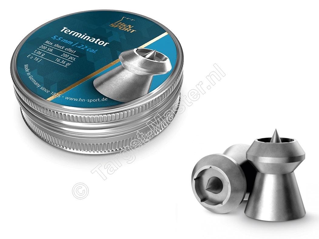 H&N Terminator 5.50mm Airgun Pellets tin of 200